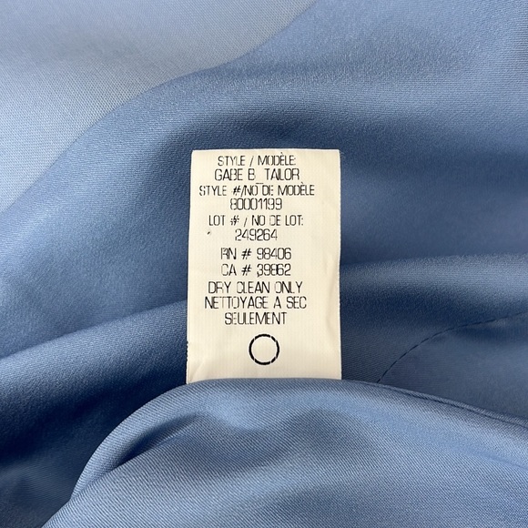 NEW Theory ‘Gabe B - Tailor’ Stretch Wool Blazer Jacket in Mist Blue - Picture 7 of 8